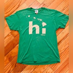 Coastal classics men's T-shirt in beautiful, bright green Medium